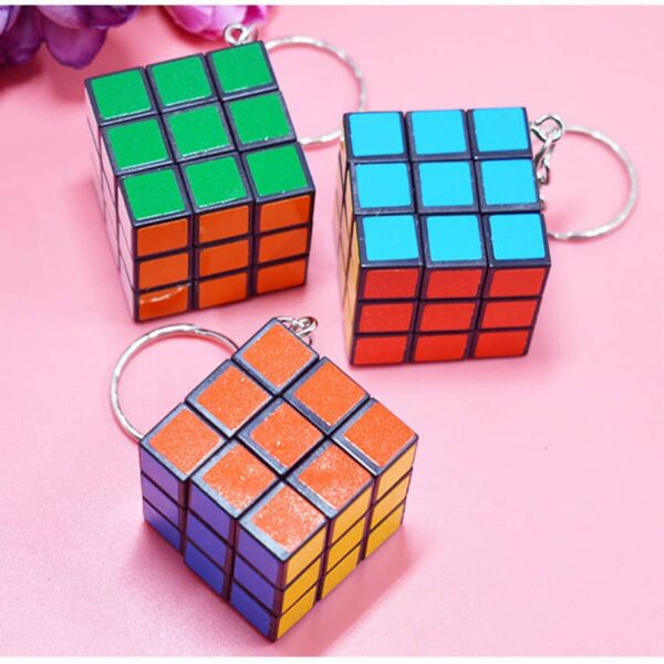 3 Rubik's Cube Keyring