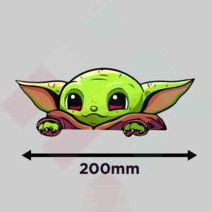 Peeping Baby Yoda Sticker