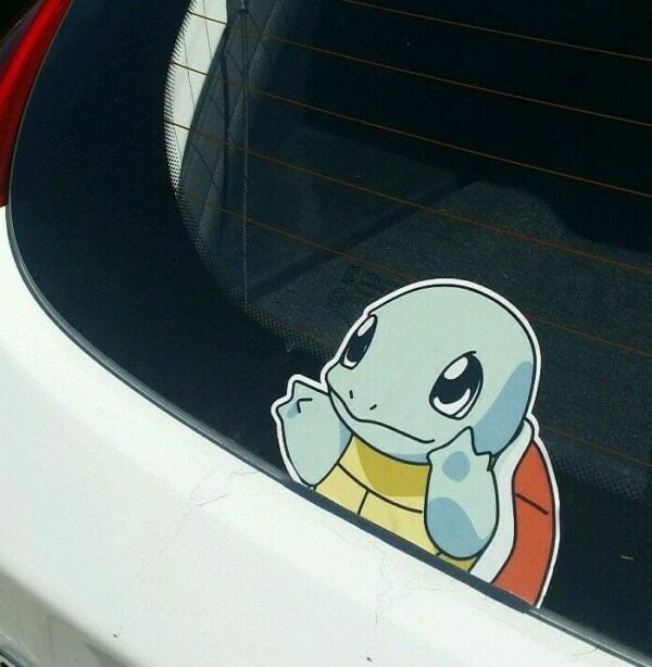 Pokemom Peeping Squirtle Decal