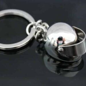 Motorcycle helmet keyring