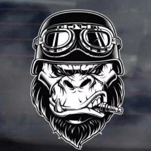 Gorilla Bikey Decal