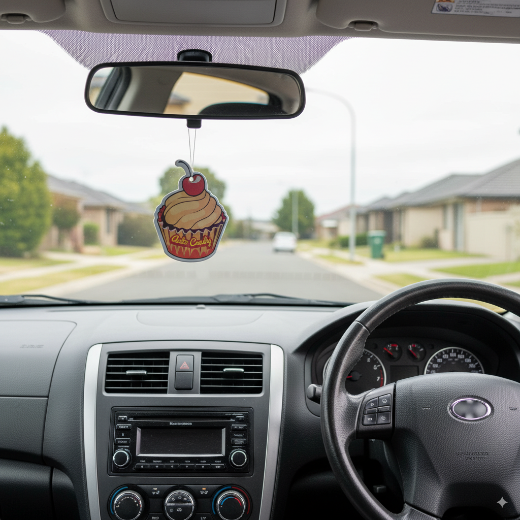 Auto Candy Muffin Car Air Freshener Cherry Fragrance - Image 3